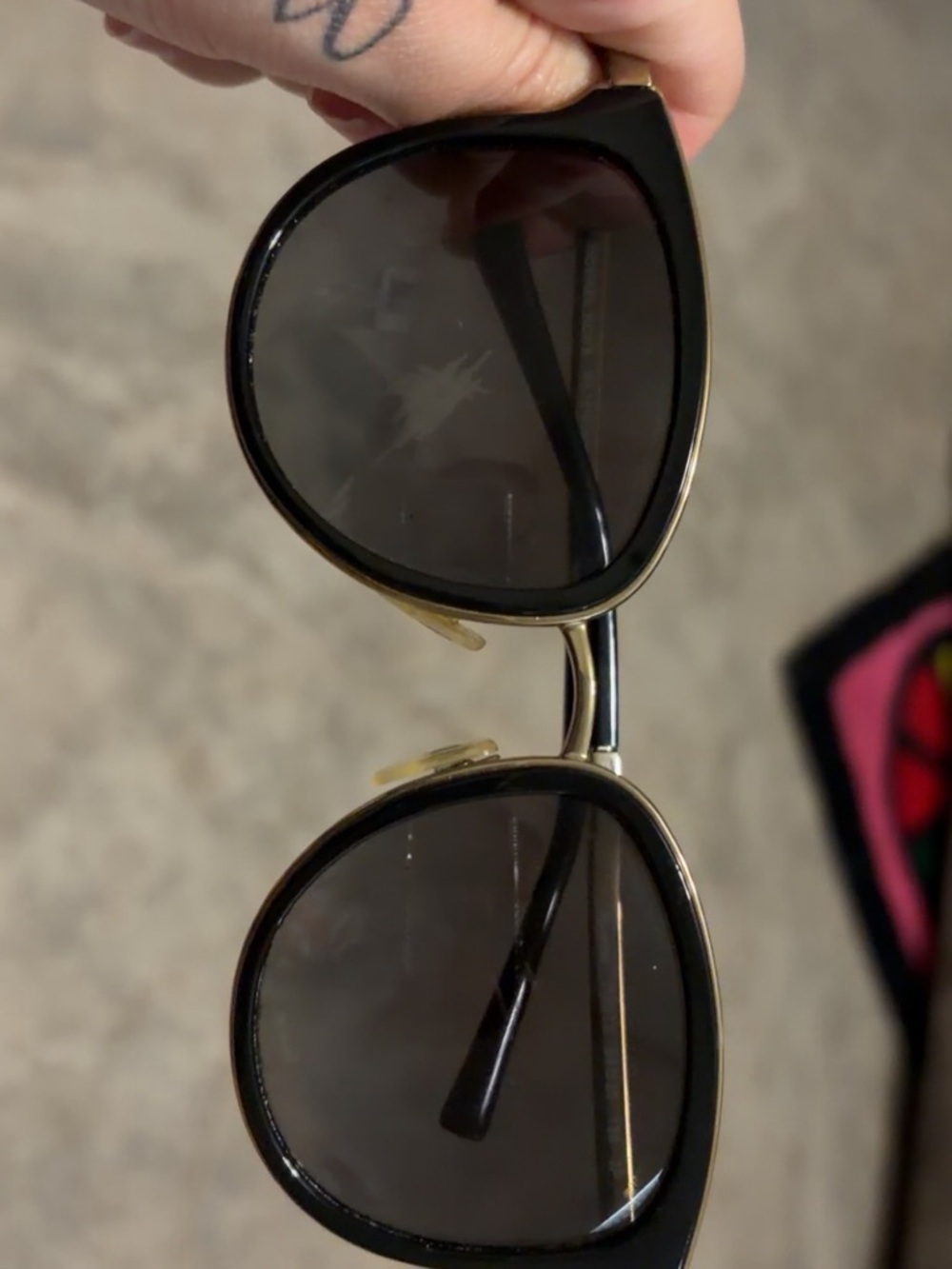 Michael kors Women's Black and Gold Fashion Sunglasses
